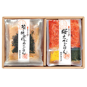 桜えびごはん・筍と桃取わかめのごはんの素 詰め合わせ