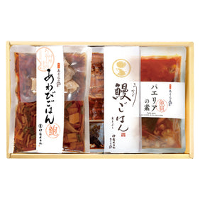 あわびごはんの素・鰻（うなぎ）ごはんの素・洋風炊き込みごはん パエリアの素 詰め合わせ