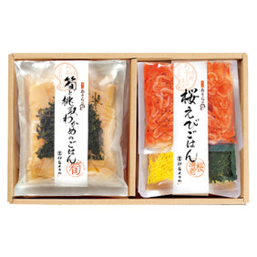 桜えびごはん・筍と桃取わかめのごはんの素 詰め合わせ