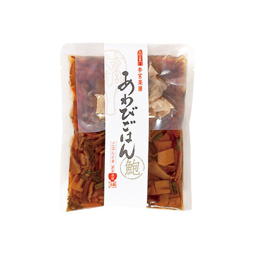 美しくに 楽(らく)｜あわびごはんの素・帆立脹煮・つぼやきの