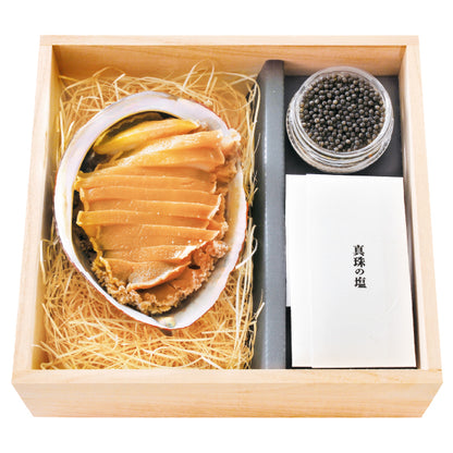 参宮蒸しあわびのキャビア添え【冷凍商品】