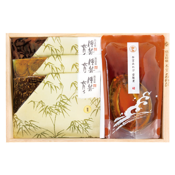 たちばなセット 御食つくに 橘（たちばな）｜参宮あわび姿脹煮や銘宝珍味3種の