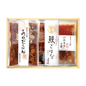 あわびごはんの素・鰻（うなぎ）ごはんの素・洋風炊き込みごはん パエリアの素 詰め合わせ