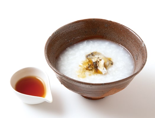 鮑の朝かゆ